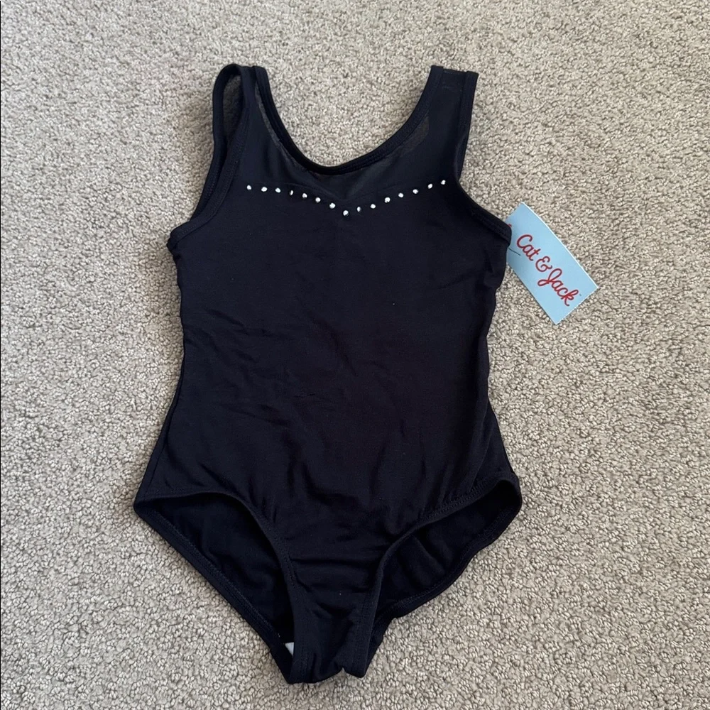 007 NWT‎ Cat & Jack Dance Gymnastics Open Keyhole Back Leotard - Size: XS (4/5)